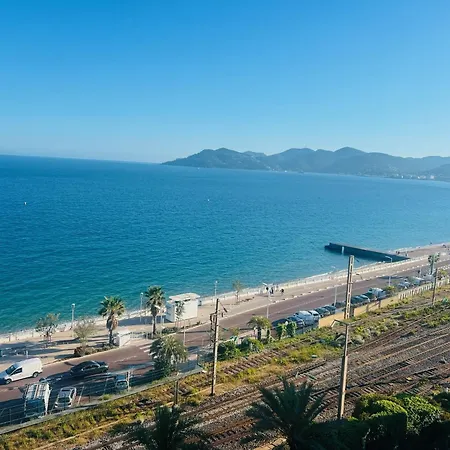 Le Panoramique - Face A La - Terrasse De 20m2 Et Piscines Κάννες